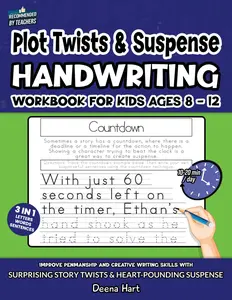 Plot Twists & Suspense Handwriting Workbook for Kids Ages 8-12: Improve Penmanship and Creative Writing Skills with Surprising Story Twists & ... (Empowering Handwriting and Language Arts)