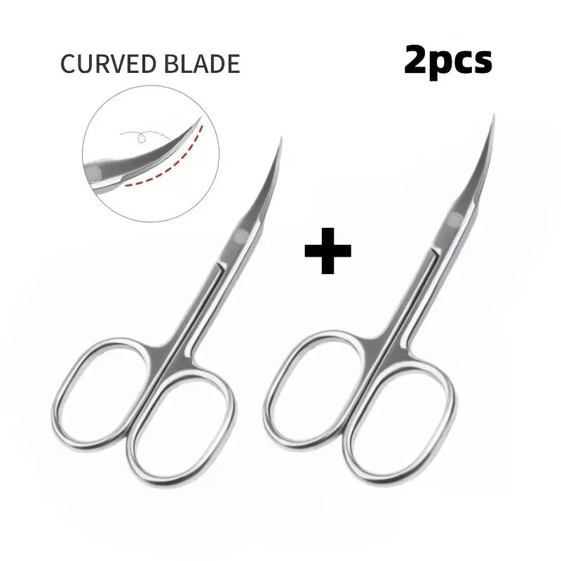 Precision Beauty Scissors Dead Skin Eyebrow Eyelash Trimming Stainless Steel Beauty Tools Eyebrow Trimming Scissors Eyelash