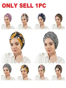 Fashion Casual Unisex Hat, Street Dance Cap Yoga Headscarf, Printed Watermelon Pattern Scarf for Women