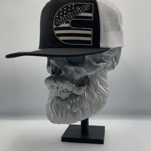 Cummins American Flag Custom Made Patch Hat - Adjustable Snap-Back Style - Classic 112 to Flat Bill Flex Fit Styles - Multiple Colors with Cummins Patch - Unisex & Easy Adjustment