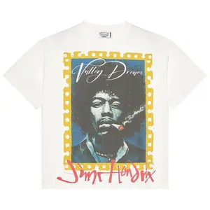 Vale Forever Jimi Hendrix T-Shirt White – Vintage Music Streetwear Graphic Tee, Heavy Cotton Unisex Oversized Top 2026