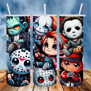 Mix Terror 20 oz Tumbler - BPA Free, stainless steel, Leak proof, durable, with clear lid