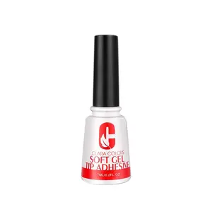 Clara Colors Soft Gel Tip Adhesive for Press On Nail Tips - Strong Adhesion with UV Light - Low Odor and Non-Toxic