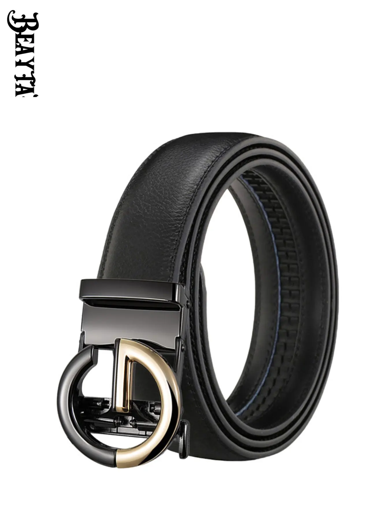 Men's G Letter Automatic Buckle Leather Belt with Buckle, Casual Stylish Belt for All Seasons, Fashionable Gift for Young Trendsetters