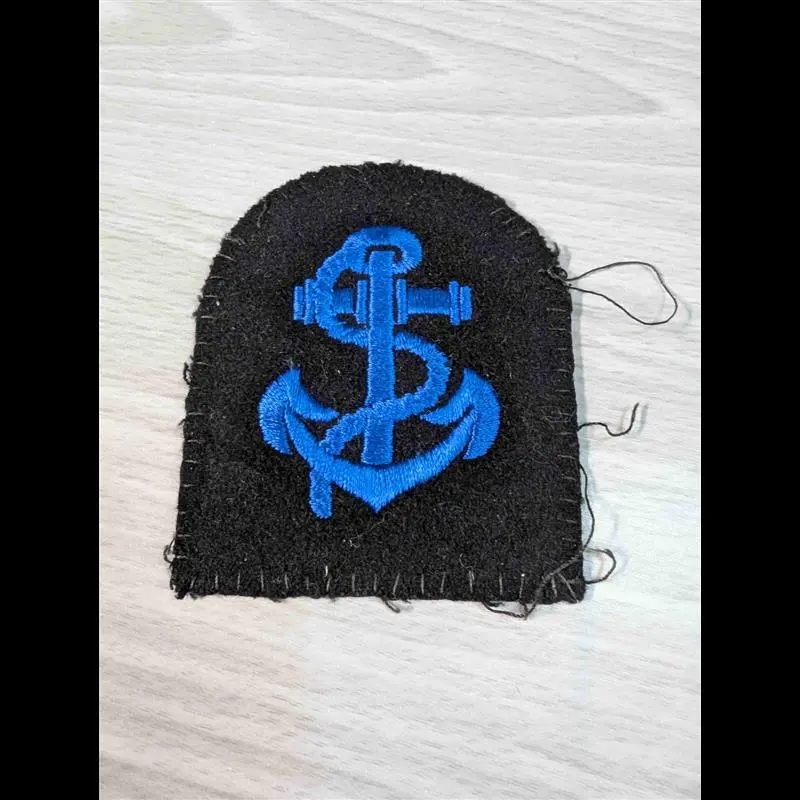 Royal Navy WRNS Black Blue Anchor Patch Badge Military Insignia Militaria Issued