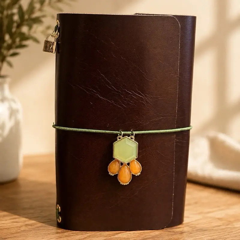 Pocket-Sized "The Autumn Heirloom" Leather Journal