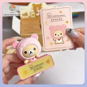 New Genuine Rilakkuma Blind Box Rilakkuma Fridge Magnet Night Light Magnetic Gift Toy Bread Series Fridge Magnet Mystery Box