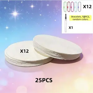 25pcs 3D Round Foam Art Paper, Fun Craft Supplies for DIY Activities, Ideal Gift for Holidays, Creative Home Decor & Emotional Connection