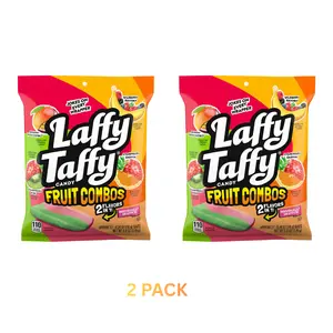 Laffy Taffy Candy, Fruit Combos, Individually Wrapped Mini Bars, 6 Ounce (Pack of 2)