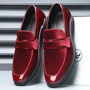 2025 New Formal Men’s Patent Leather Loafers Classic Tuxedo Dress Shoes for Weddings, Business & Parties