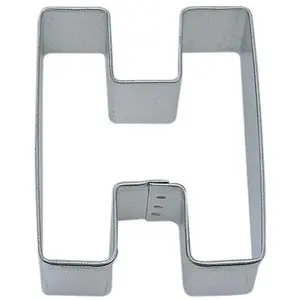 Letter H Tin Cookie Cutter 3 in B0108