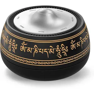 Portable  Tibetan Singing Bowl, 8 Chakra Modes with 8 Chakra Cycle Play Mode, Auto/Manual Mode, Vibration & Built-in Timer, USB-C Rechargeable Meditation Device for Yoga, Reiki, Relaxation
