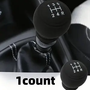 Silicone Gear Shift Cover for 5-Speed Manual Transmission, Anti-Slip Dustproof Waterproof Handle, Easy Installation, Durable Soft Car Interior Accessory Shift Knob