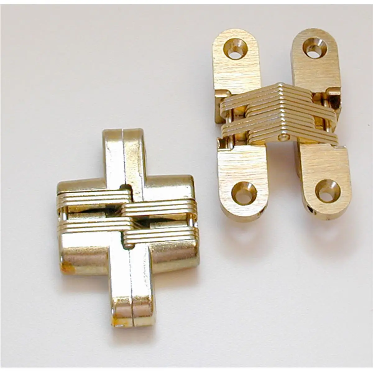 Soss SS0208 26D 1 in. Medium Duty Invisible Hinges, Satin Chrome