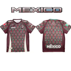 Mexico National Team 2024 Home - Burgundy soccer apparel jersey