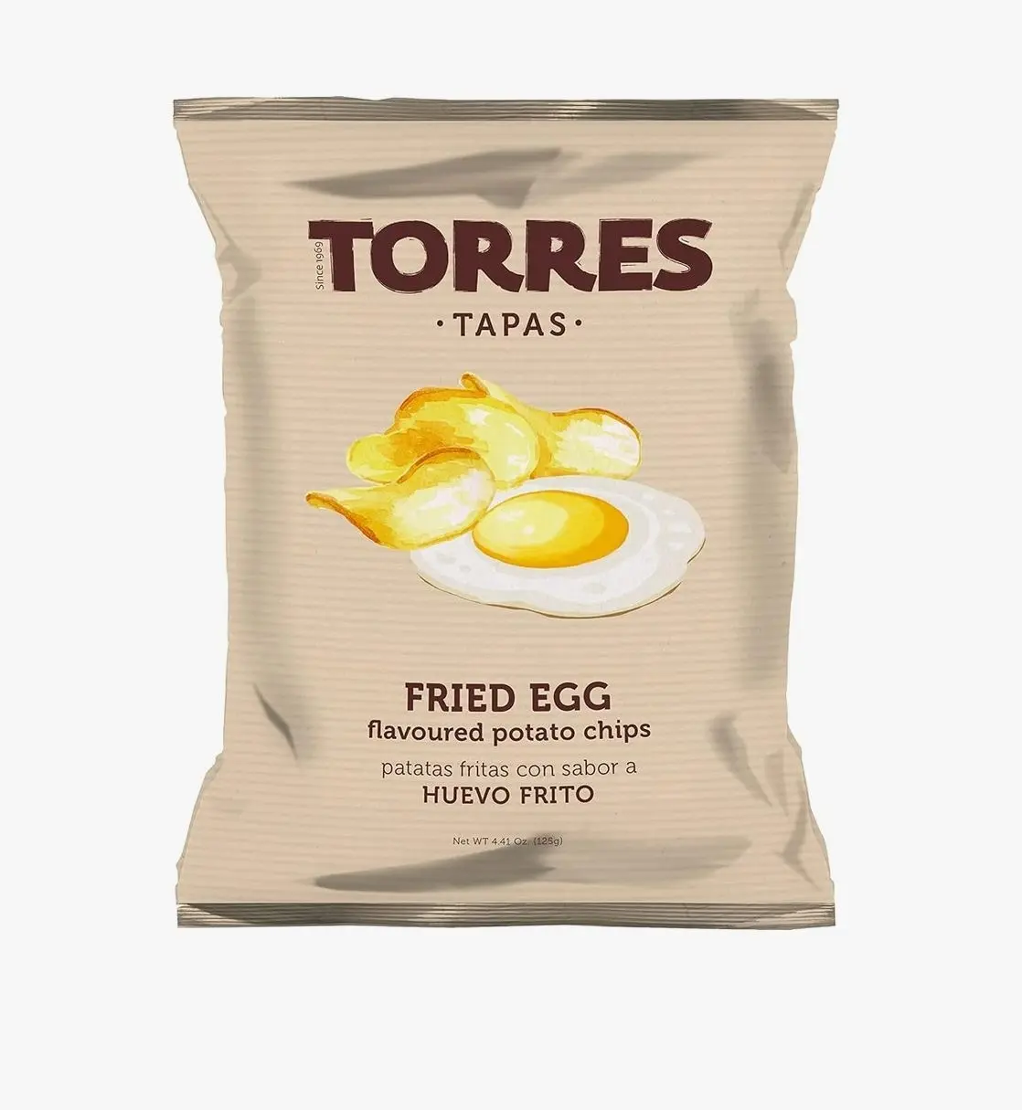 Torres Tapas Fried Egg Potato Chips 125g (4.41 Oz)
