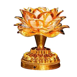 Lotus Flower Temple Lamp, Buddhist Prayer Lamps, Buddhist Songs, Buddha Music