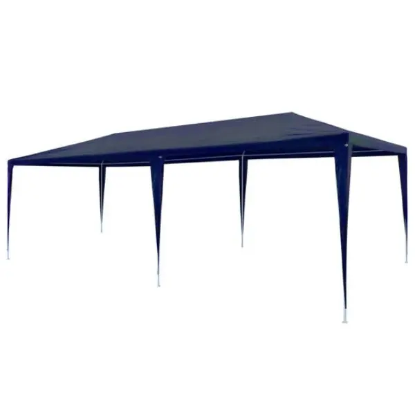 212 MAIN PE & Steel Outdoor Gazebo Tent - 10x20 ft Blue Large Patio Umbrella Furniture, Easy Setup