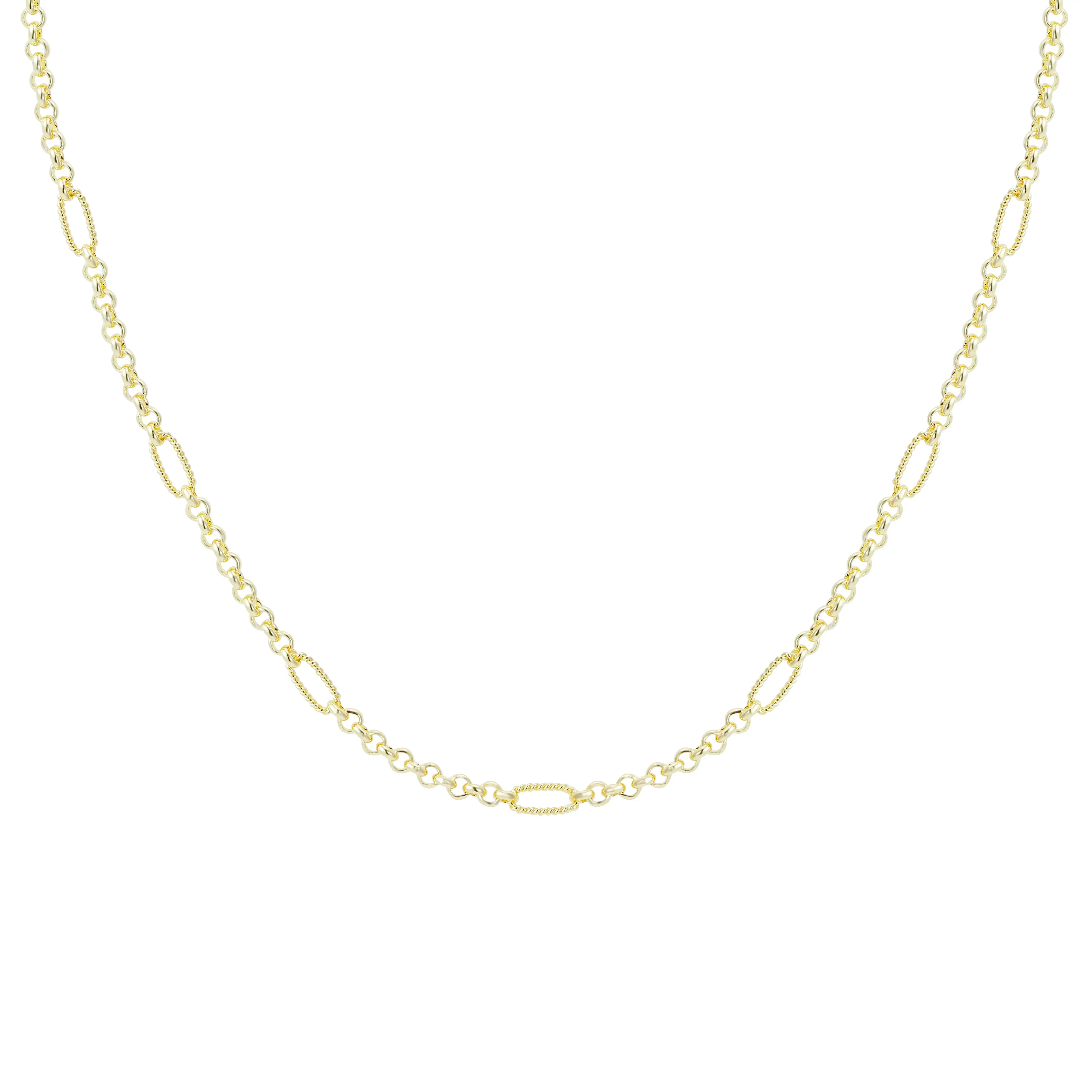 Eclipse Chain Layering Necklace Gold
