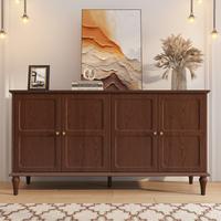 Brown four-door cabinet
