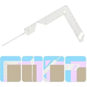 5-in-1 Book Cover Guide and Binding Kit - DIY Tool for Making Covers, Journals, Albums, Planners, Calendars - White (1)