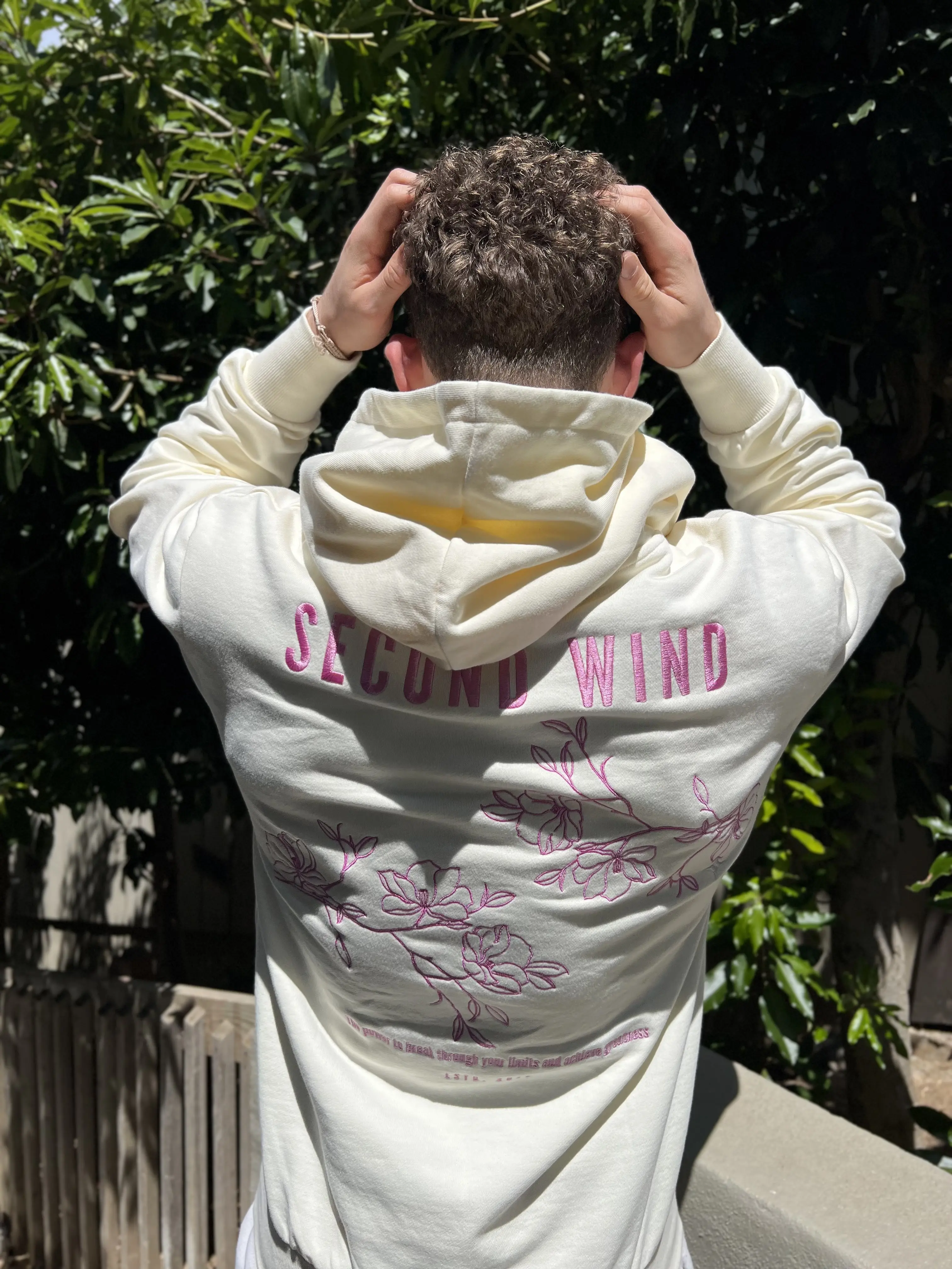 "Floral Vine" Embroidered Hoodie