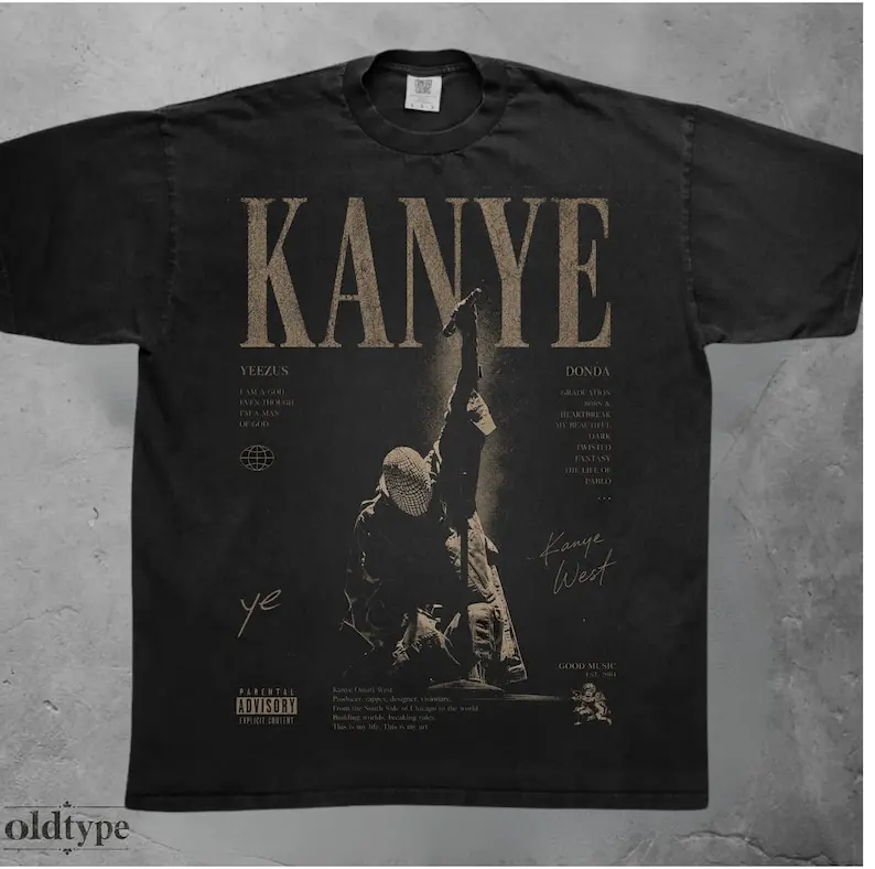 Comfort Colors Kanye Poster Photo T-shirt Vintage Concert Graphic Tee Comfort Colors Kanye Poster Photo T-shirt Vintage Concert Graphic Tee