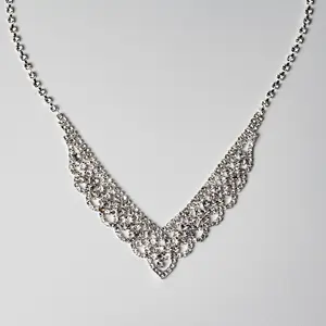 Classic Teardrop Crystal Necklace & Earrings Set