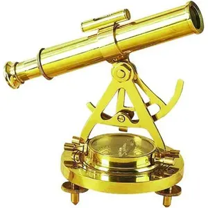 Brass Telescope Compass Feel The Distant Objects Nearer 6" Rustic Vintage Home Decor Gifts