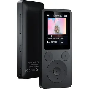 64GB MP3 Player with  5.3 Auto Reconnect, MP3  Player with Speaker, 1.8" Screen & Physical Buttons, Voice Recorder, FM Radio, 40H  Life, No WiFi, Support 128GB microSD Card