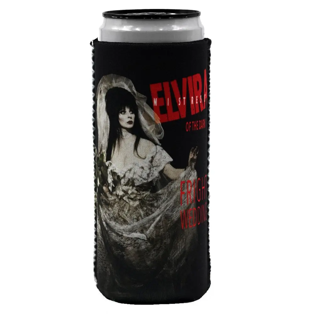 Elvira Fright Wedding Slim Can Cooler Coozies