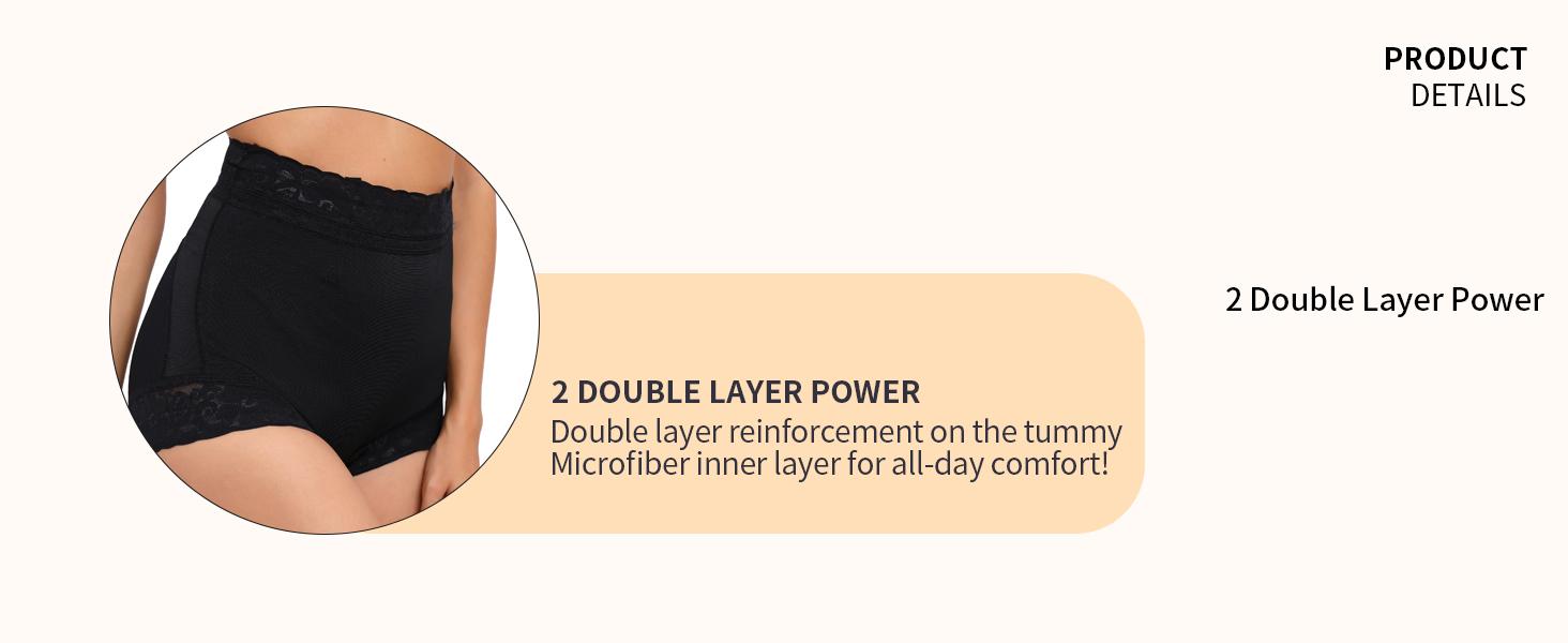 2 Pack Tummy Control Underwear for Women High Waisted Butt Lifting Panties Lace Breathable Comfortable Briefs 2 Pack Tummy Control Underwear for Women High Waisted Butt Lifting Panties Lace Breathable Comfortable Briefs