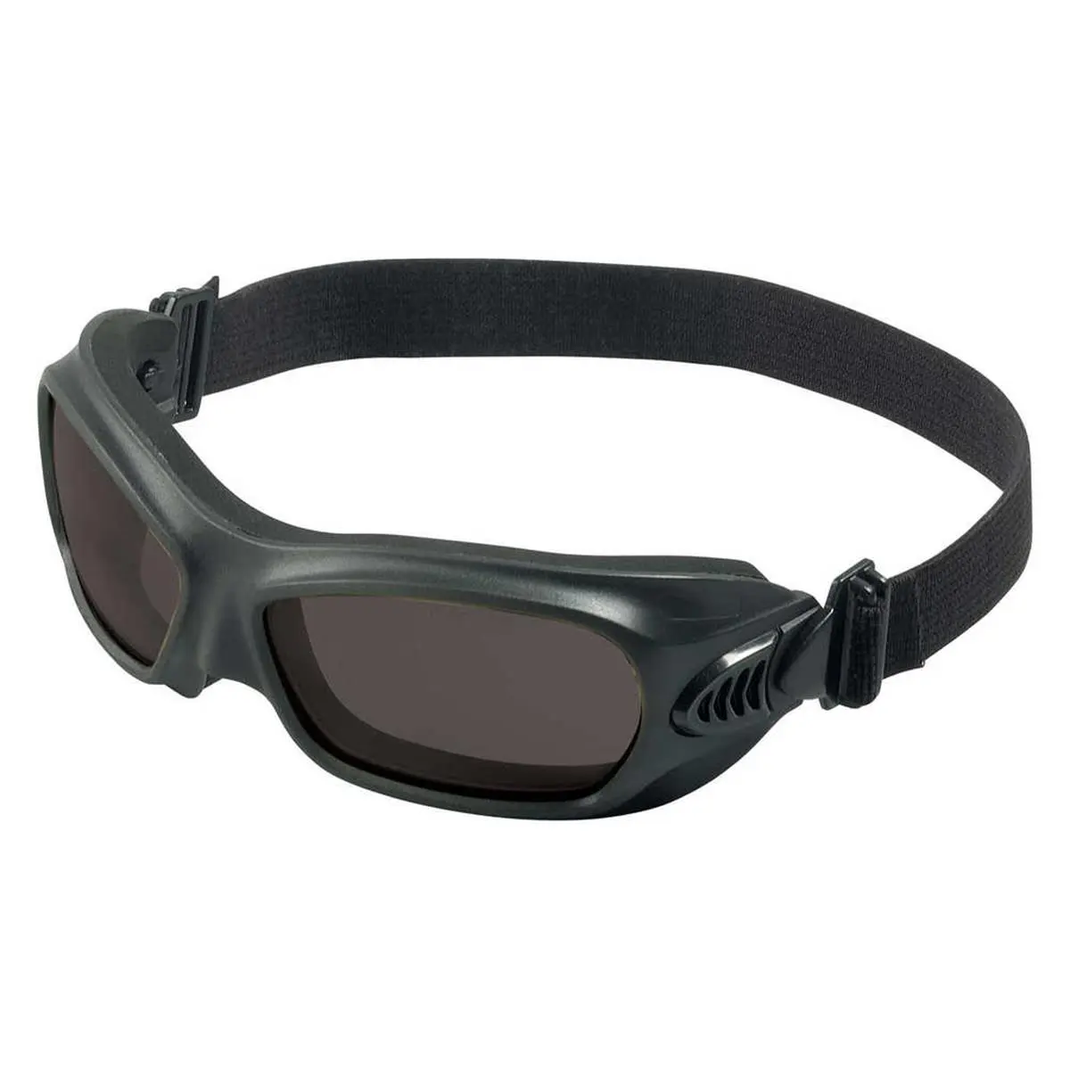Jackson Safety Wildcat Anti-Fog Polycarbonate Safety Goggles - Smoke Lens, Adjustable Pivoting Headband, Unisex Adult, Lightweight, Heat Resistant, UV Protection, Splash & Dust Protection, Hunting Work Use, Model 3013711, Outdoor