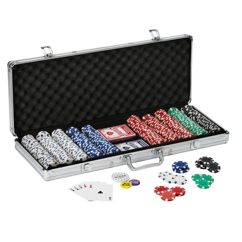 Fat Cat 500Ct Texas Hold'Em Poker Chip Set Fat Cat 500Ct Texas Hold'Em Poker Chip Set