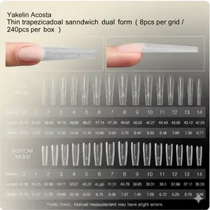 Master Dual Sandwich– Full & Half Cover Nail Molds | Fast Nail Extensions | Pro Nail Tech Must-Have
