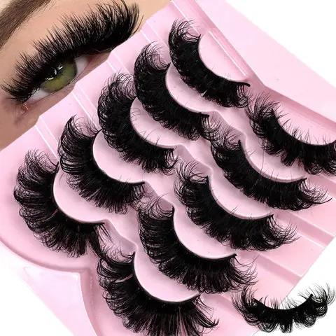 Mixed Length Synthetic Fibre False Eyelashes, Mixed Lash Clusters, Russian Roll Eyelash Extensions, Natural Look Eyelash Extensions, Self Grafting Curl Eyelashes, Makeup, Soft Fluffy Eyelashes Cluster, Cosmetic Lashes