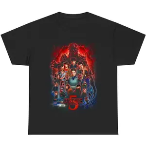 Youth & Adult Stranger Things Season 5 Graphic T-Shirt – Unisex Oversized Pullover Merch Design, Youth Clothing, Adult Clothing