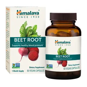 Himalaya Beet Root, Herbal Supplement for Healthy Blood Pressure Support, Vegan, Gluten Free, 500mg Beet Root & 100 mg Black Cumin Extract, 60 Capsules