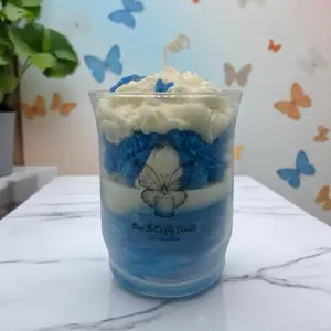 Blue Butterfly Candle - Smells Amazing Perfect for Celebrations - Freshener & Decoration for Home Decor candles