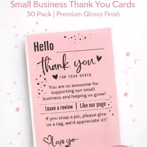 Thank You Business Labels Customizable Stickers