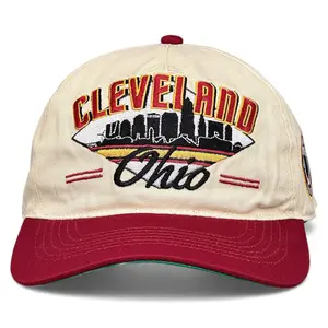 Cleveland Snapback - The Bron (Cream/Crimson)