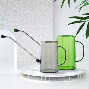 Stainless Steel Long Spray Bottle, Portable Transparent Plastic Watering Can, 1000ML Capacity, Handle Design, Durable & Easy to Use, Garden Watering Sprinkler, Garden Sprayer, Plant Sprinkler