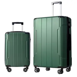 Two piece set (20+28 inches) ABS hard shell luggage, expandable and expandable, smooth universal wheels, TSA lock anti-theft, durable and drop resistant, suitable for both men and women, fully compatible for travel and business trips
