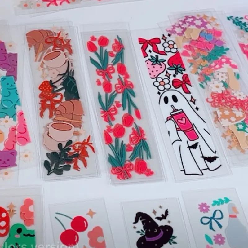 [ Double Sided ] Bookmark UV DTF Decal