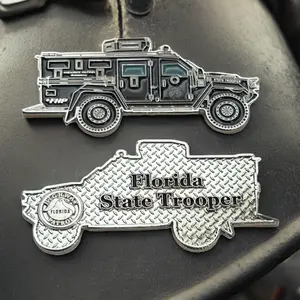 Florida Highway Patrol Bearcat Armored SWAT Vehicle 3-Inch Challenge Coin State Trooper FHP