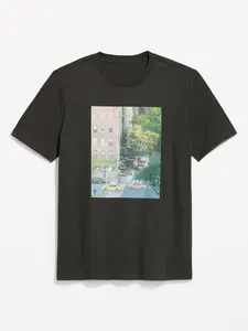 Old Navy Men's Soft-Washed Crew-Neck Graphic T-Shirt Old Navy Men's Soft-Washed Crew-Neck Graphic T-Shirt