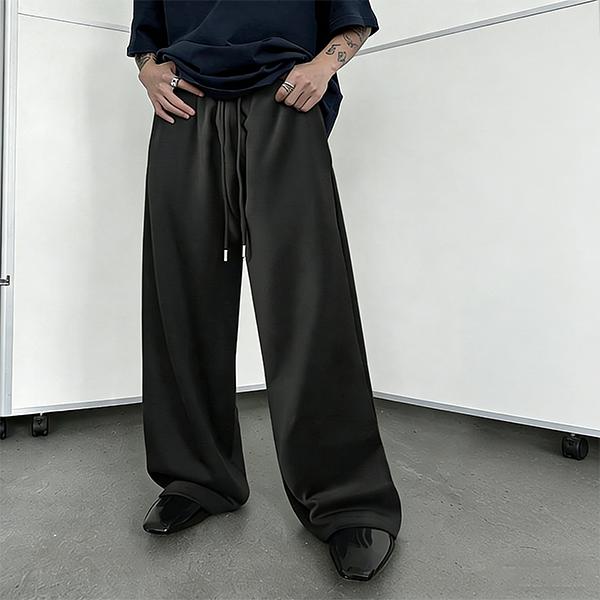 Men's Oversized Wide Leg Pants  Trendy Drawstring Casual Trousers, Comfy Streetwear & Summer Lounge Pants