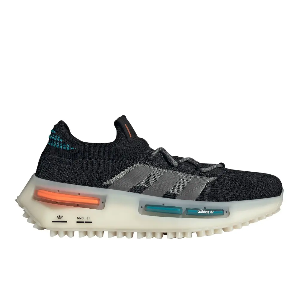 adidas Mens Nmd S1 Lace Up Sneakers Shoes Casual - Black