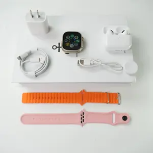 Smart watch Kit with Bluetooth Headphones, Type-C Cable & Audio Support – Compact All-in-One Bundle