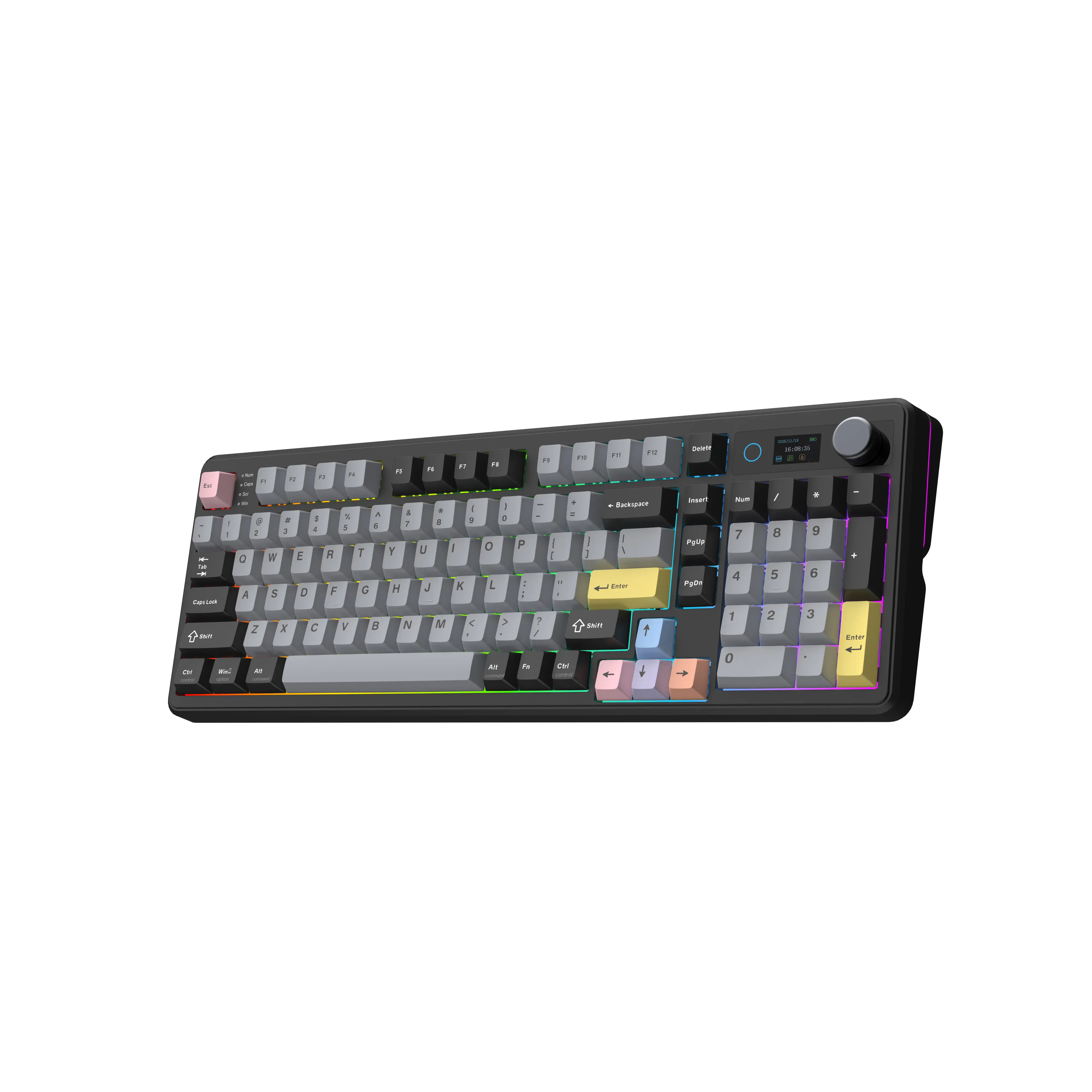 EPOMAKER TH99 PRO 96% Mechanical Keyboard with Screen & Knob Tri-Mode USB-C/BT 5.0/2.4GHz Custom Driver Hot Swap PBT Keycap RGB Backlight Gasket Wireless Gaming Keyboard for PC/Mac creamykeyboards